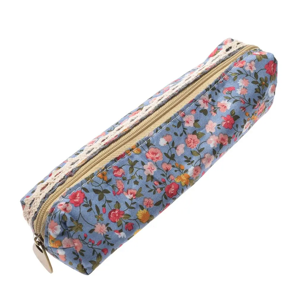 Модный миниатюрный цветочный кружевной пенал в стиле ретро чехол для ручек