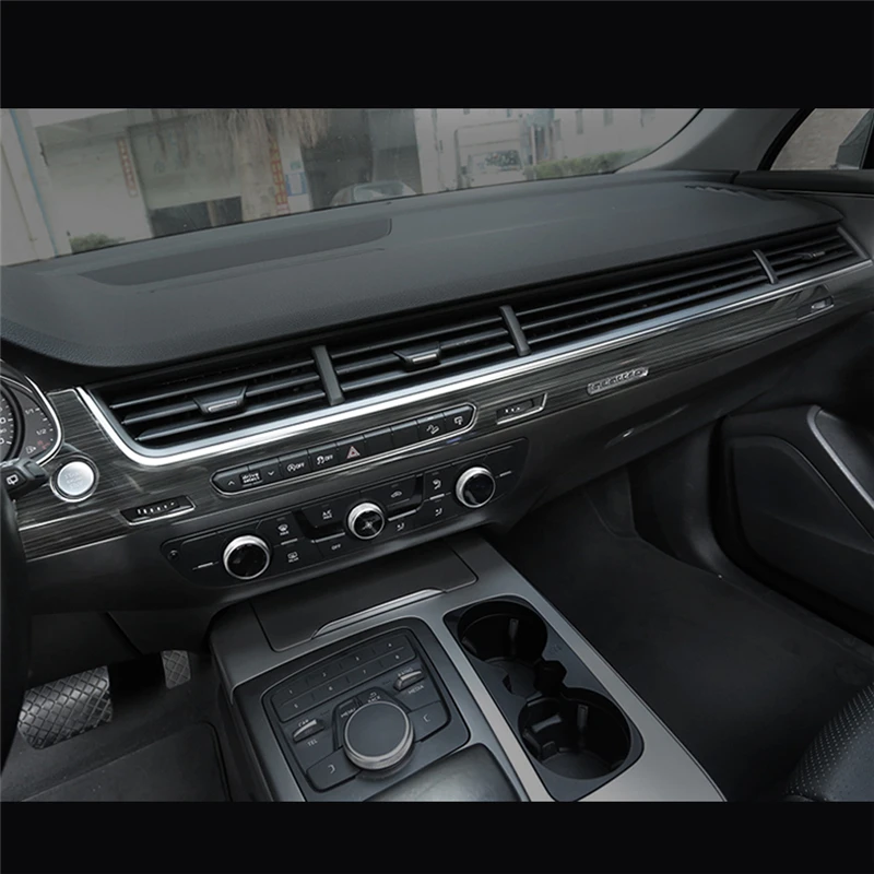 GELINSI для Audi Q7 4M- автомобильный Стайлинг центральная консоль панель приборной панели верхняя крышка отделка рамка наклейка интерьерные аксессуары
