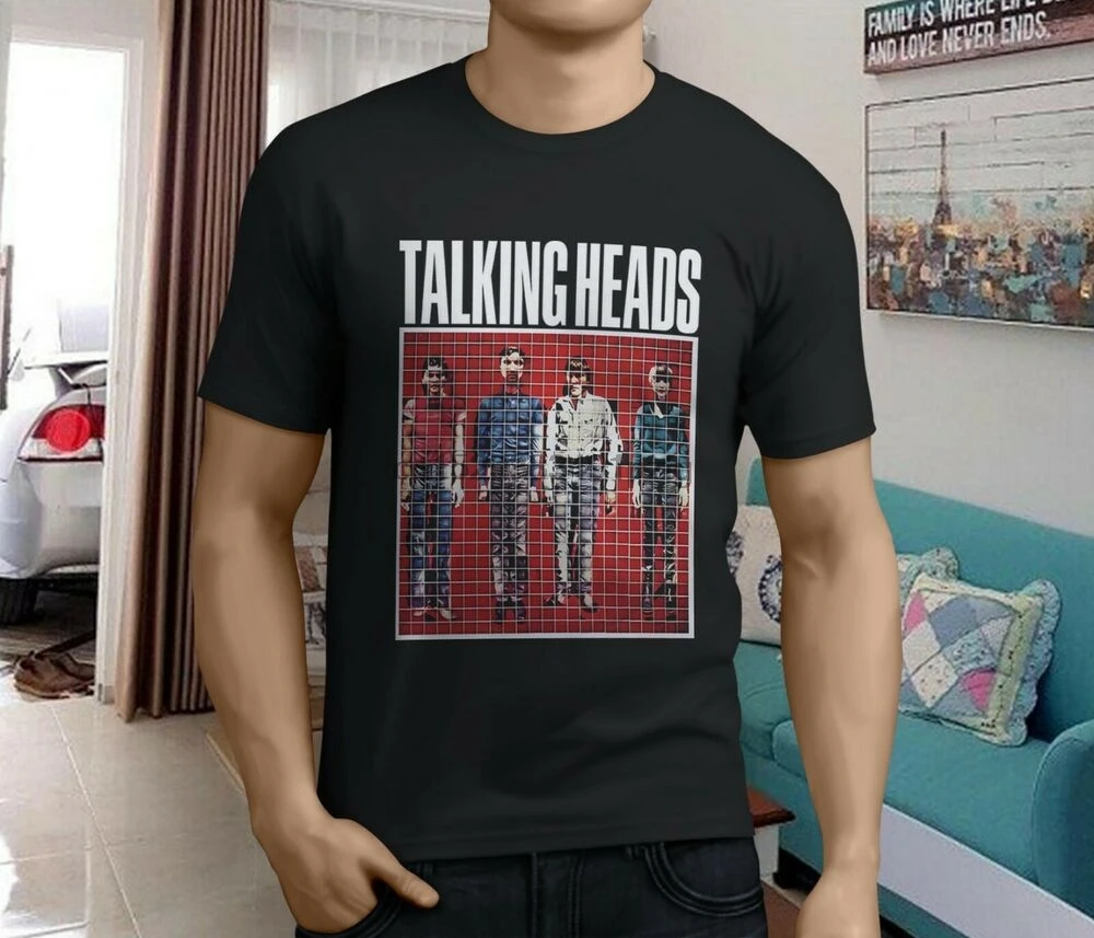 New Popular Talking Heads Psycho Killer Rock Band Mens Black T-Shirt S-3XL |