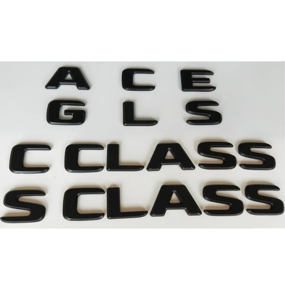 

Letters Emblems Badges for Mercedes Benz AMG A B C E G M S GLA GLB GLC GLE GLS CLA CLS CL SL SLC ML V GL SLK CLK GLK CLASS