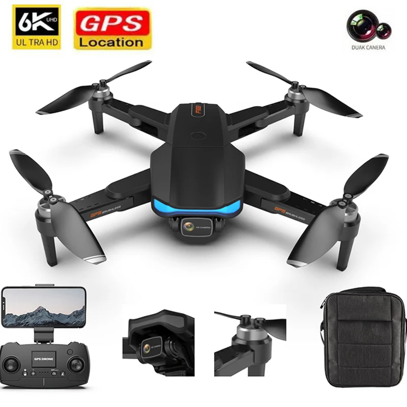 

F188 GPS Drone With 6K Dual Camera Brushless Motor 5G Foldable Professional Quadcopter FPV WiFi Aerial Photography Rc Helicopter
