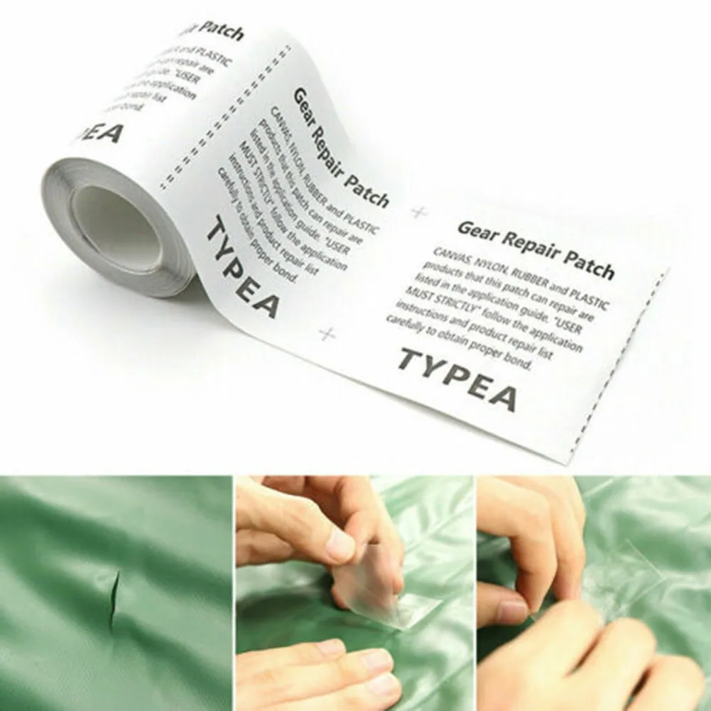 

1 рулон ленты для ремонта палатки прозрачная Водонепроницаемая термополиуретановая самоклеящаяся водоотталкивающая походная игрушка Уни...