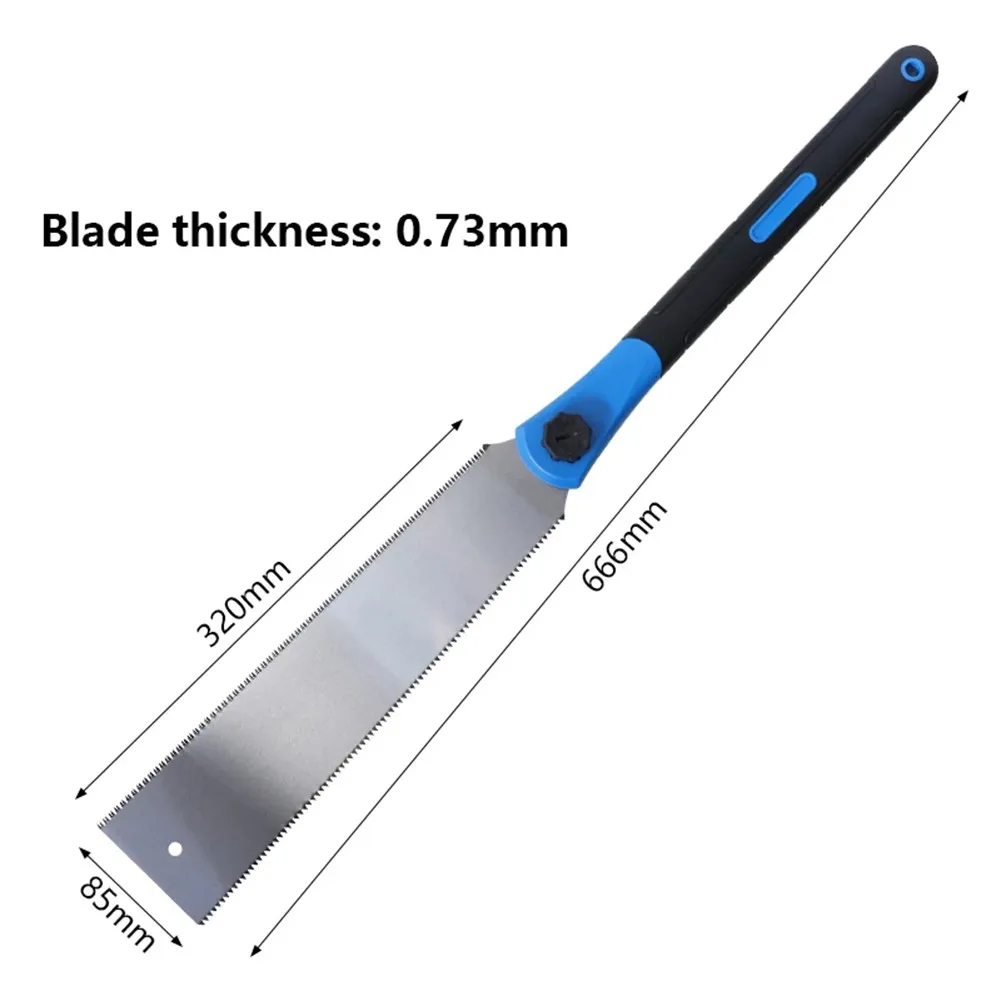 

Double Edge Hand Straight Saw 65MN 3 Flutes Tooth Saw For Gardening Construction Outdoor Woodworking Pruning Tool