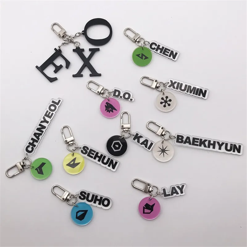 Подвеска на стену из акрила подвеска для ключей сумок 1 шт. Kpop EXO Five Tour CHANYEOL KAI CHEN