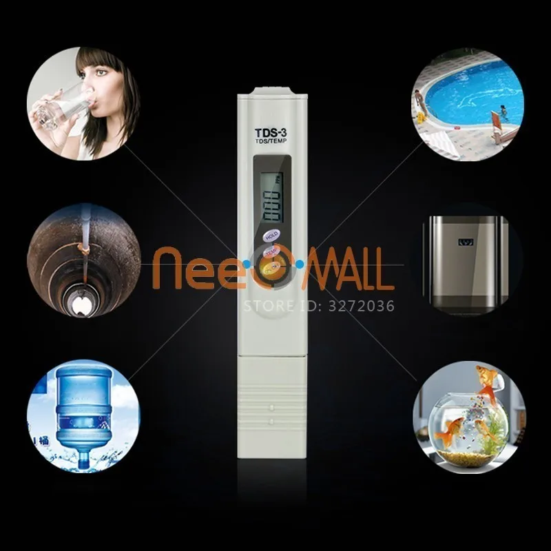 Цифровой аквариум для воды TDS тест ing Pen аквариум для рыб GH/DH тестовый инструмент измеритель жесткости воды