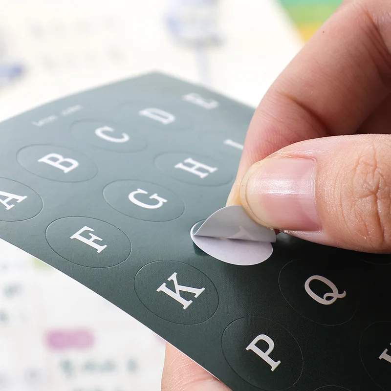 20Sheets Korea Round Number Letter Month Week Stickers Set Srapbooking Diary Ablum Mobile Phone Computer Deco Sticker Decoration |
