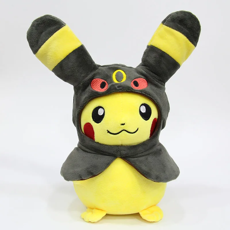 Kawaii Pocket Animals Pikachu Cosplay Evee плюшевые игрушки Gengar мягкие куклы игрушка с плащом Cos