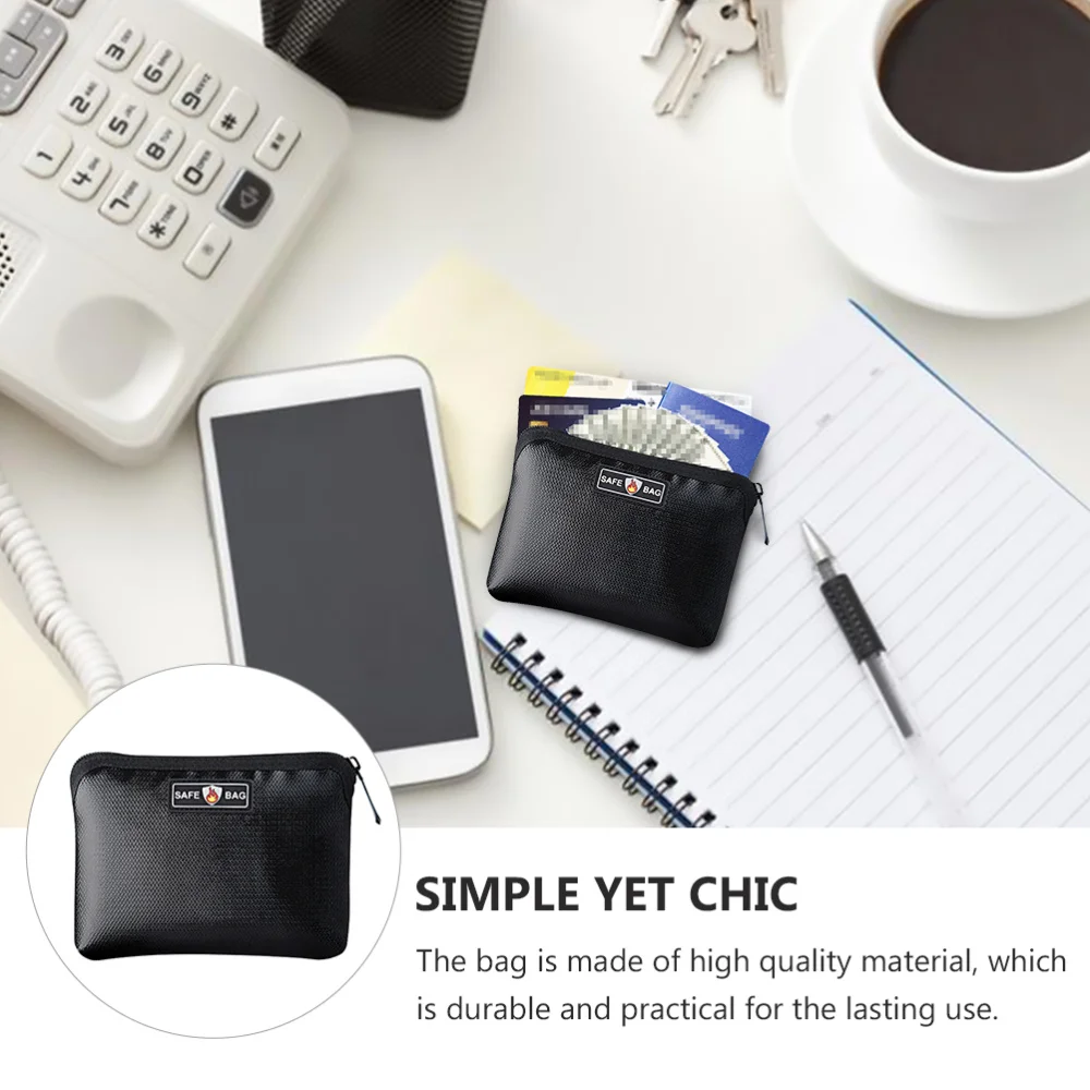 

1pc Multipurpose File Pocket Battery Explosion Proof Bag Portable Storage Bag
