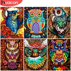 Картина-мозаика для дома, алмазная вышивка 5D, картина с совой, вышивка крестом