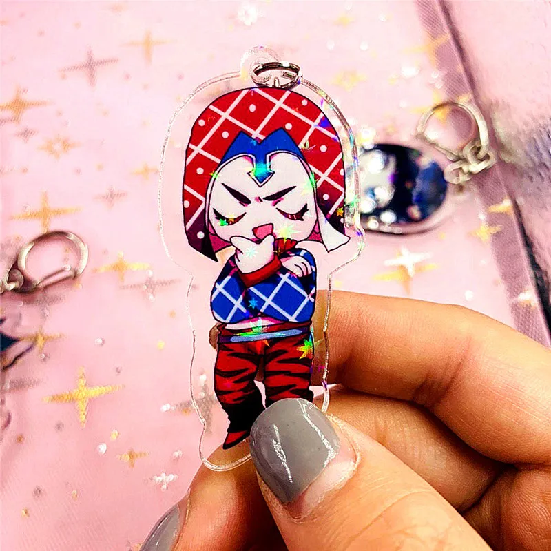 Аниме Необычные Приключения брелок мультяшная фигурка акриловый милый