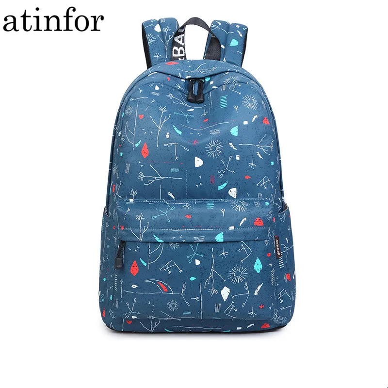 Женские рюкзаки с геометрическим принтом модные водонепроницаемые из