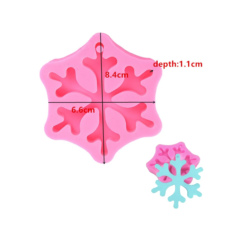 

MILIVIXAY 1 Set Christmas Ornament Silicone Molds Silicone DIY Christmas Tree Snowflake Reindeer Molds for Christmas Party Decor