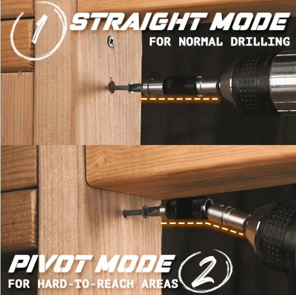 

1/4" Magnetic Screw Drill Quick Change Locking Bit Holder with Spring Release Drill Bit Holder Extensions Pivot Drill Bit