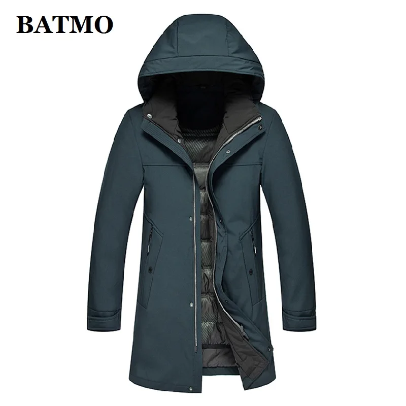 

BATMO 90% white duck down hooded jackets men,men's winter down jackets,thicked warm coat,plus-size M-XXXL 9019