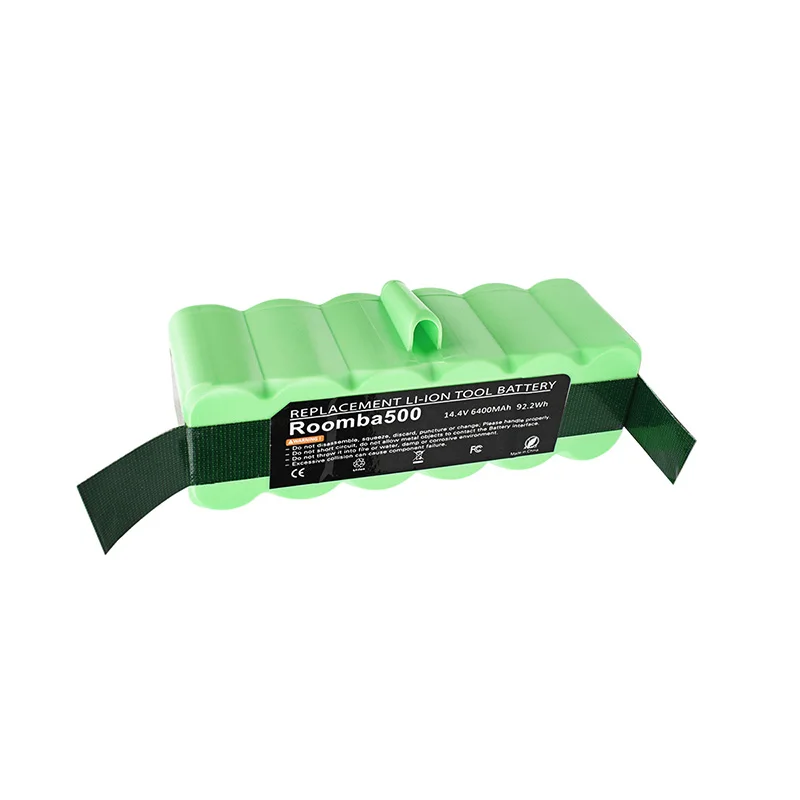 Powtree 6400mAh 14.4V Li-ion Rechargeable Battery For iRobot Roomba 500 550 620 650 760 770 800 series vacuum cleaner battery |