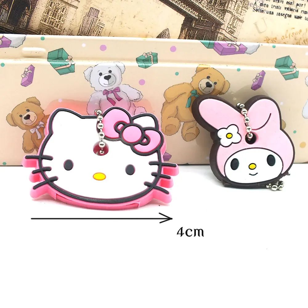 Защитный чехол для ключей 10 шт./лот защитный мультяшный силиконовый органайзер