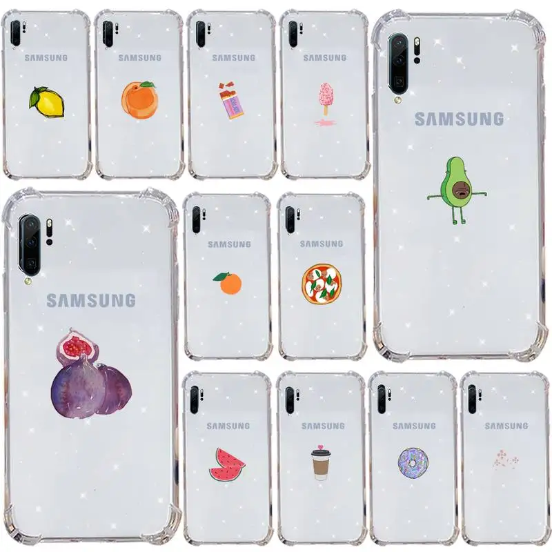 

Cartoon fruit Simplicity Phone Case Transparent for Samsung s9 s10 s20 Huawei honor P20 P30 P40 xiaomi note mi 8 9 pro lite plus