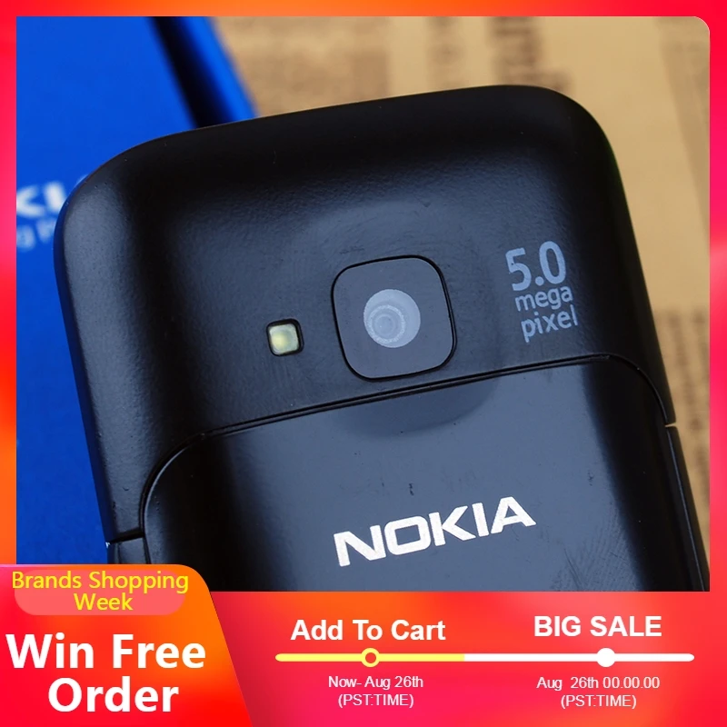 C5-00i оригинальный телефон разблокирован Nokia C5 C5-00 сотовые телефоны GSM 3g 3Mp камера FM