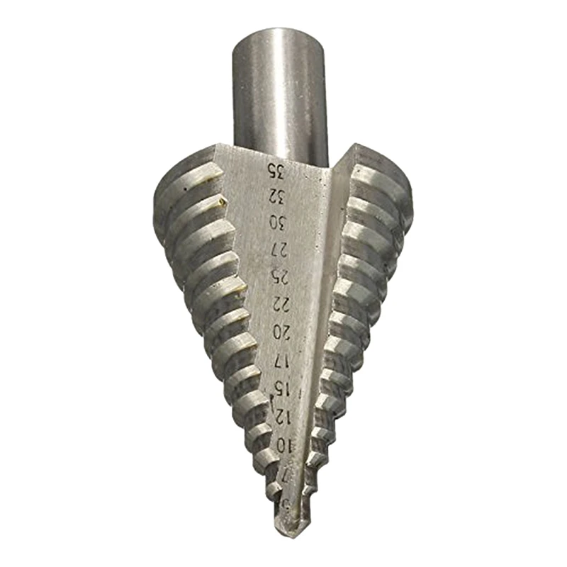 

5-35mm 13 Steps Plating HSS Cone Drill Bit Titanium Hole Cutter Hex Shank Steel