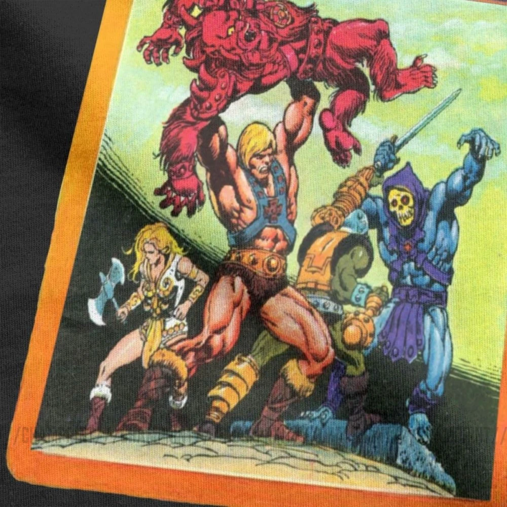 Мужские футболки He Man Masters Of The Universe Забавные с коротким рукавом и круглым вырезом