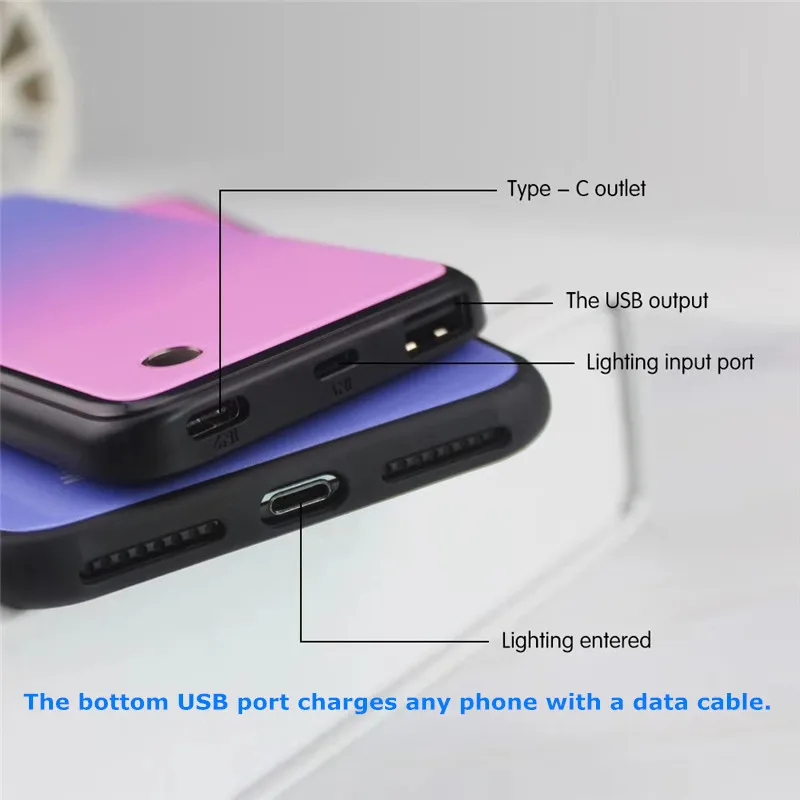 5000 мач беспроводной магнитный батарея зарядное устройство чехол для Huawei P30 Pro