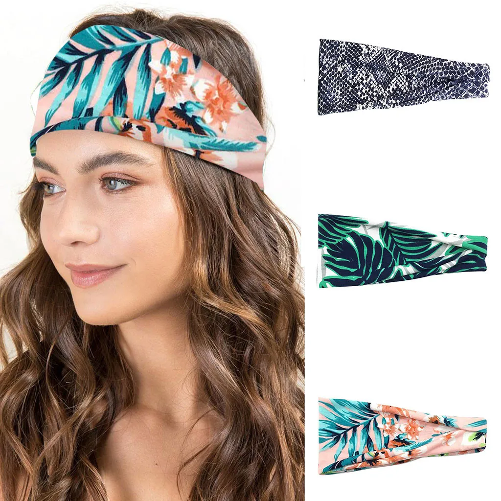 Спортивная повязка унисекс для волос широкая спортивная пота головная йоги