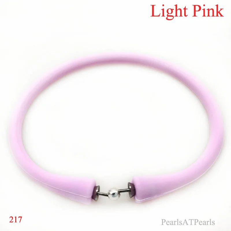 

Wholesale 7.5 inches/180mm Light Pink Rubber Silicone Band for Custom Bracelet