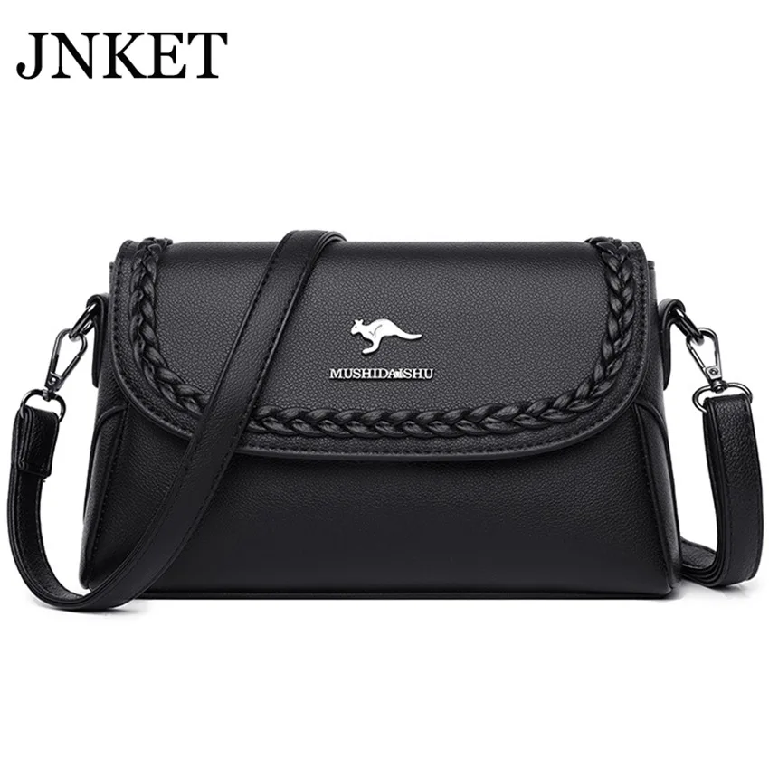 

JNKET модная женская вместительная сумка через плечо из искусственной кожи, Повседневная Сумка-слинг, простые сумки