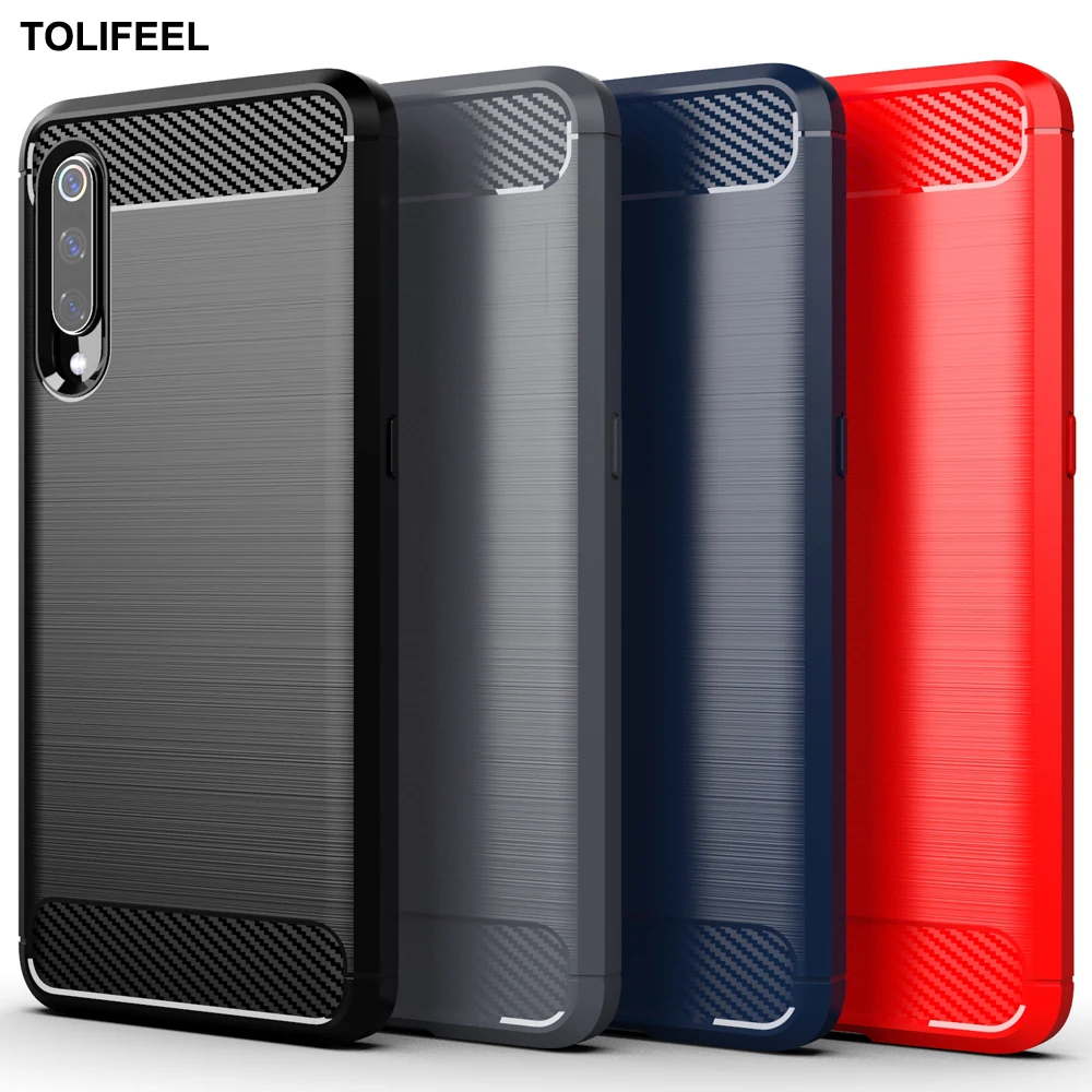Чехол из углеродного волокна для Xiaomi Mi 8 9 Lite 9T Pro мягкая силиконовая