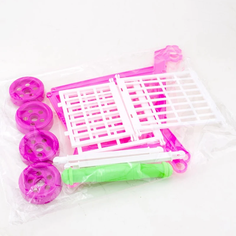 

Pretend Play Toy Simulation Supermarket Shopping Cart Mini Trolleyssmall Shopping Cart Set Toys Gifts For Children