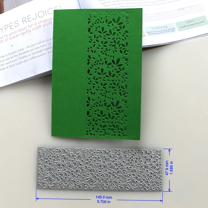 Металлические режущие штампы DUOFEN трафарет для резьбы листьев рукоделия проекты