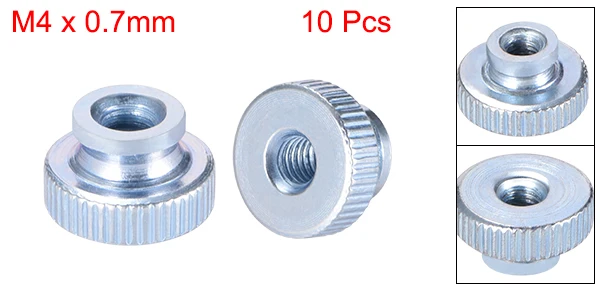 10pcs M4 Blue Uxcell 3-30 шт. накатанные гайки для большого пальца M3 M4 M5 M6 M8 M10 круглые ручки с воротником цинковое покрытие большого Пальца Колеса Блокировки Гайки - Цвет: 10pcs M4 Blue