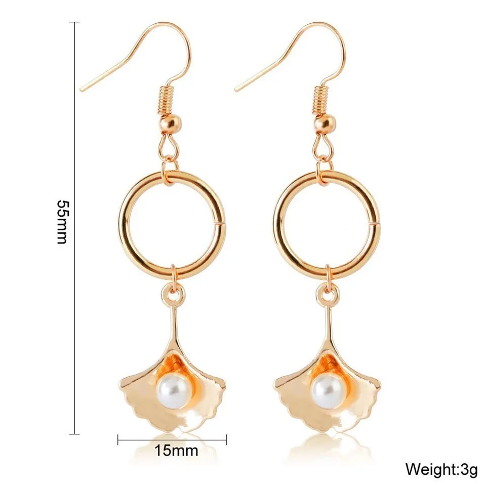 Women Trendy Design Korean Drop Earrings Fashion Gift For Lover Beach Earrings Female Women Handmade Wedding Jewelry