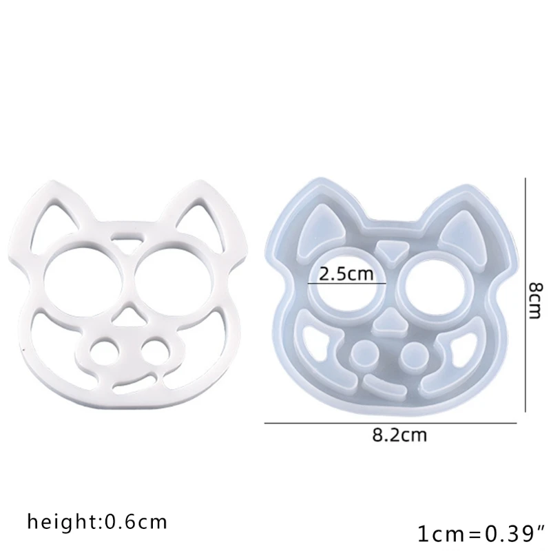 

69HB Cartoon Animals Keychain Casting Silicone Mould DIY Crafts Jewelry Pendant Making Tools Crystal Epoxy Resin Mold