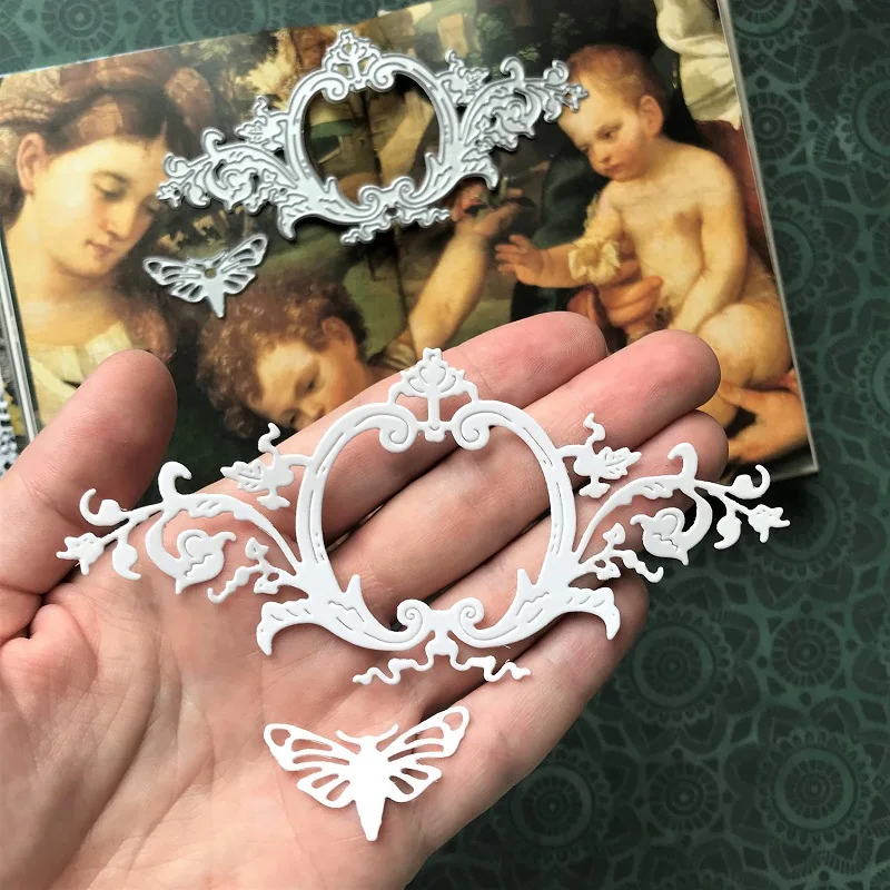 

Фотометаллические Вырубные штампы форма цветок бабочка рамка для скрапбукинга бумаги рукоделия нож Лезвие Дырокол трафареты штампы