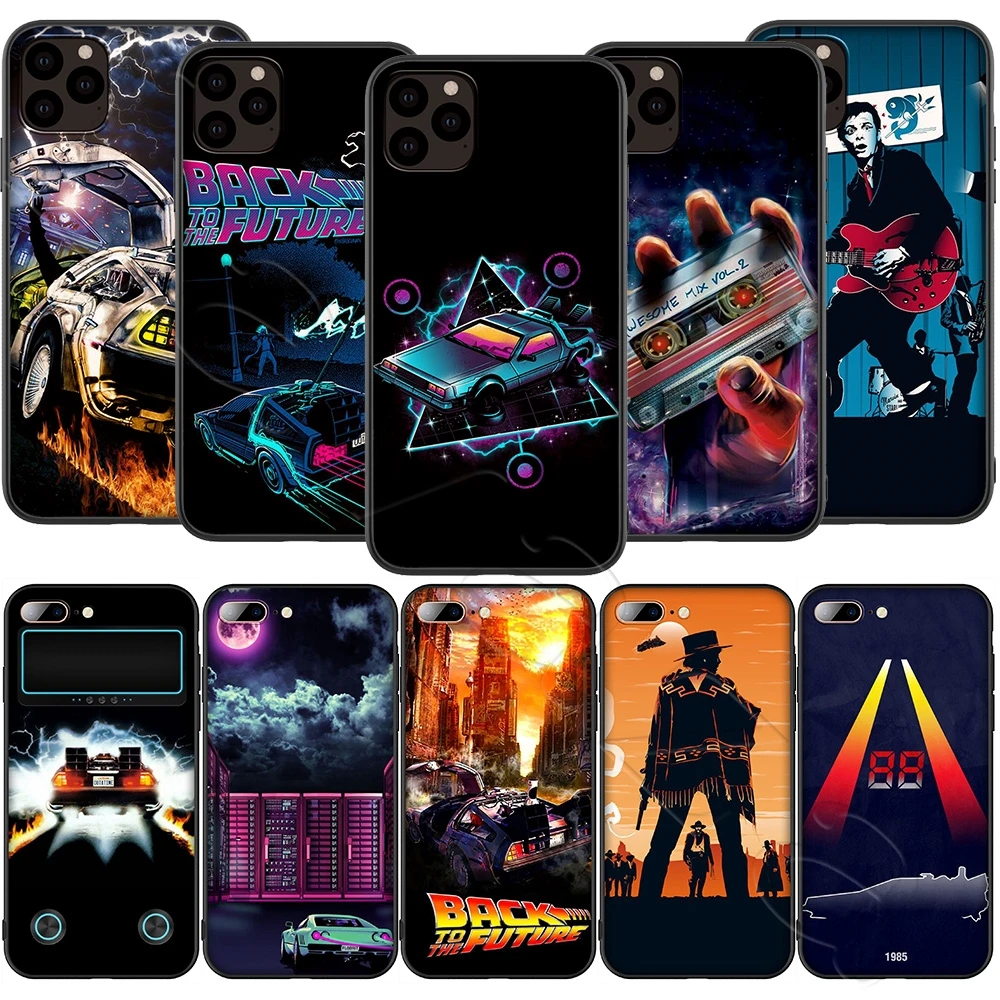 Силиконовый мягкий чехол Lavaza Назад в будущее DeLorean Time Machine для iPhone 12 Mini 11 Pro XS Max XR X 8 7
