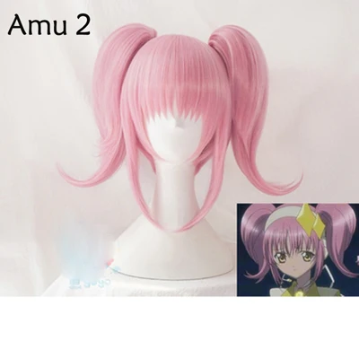 Карнавальный парик Amu Hinamori Shugo Chara! Doki вечерние Miki Suu Ran аниме розовые синтетические