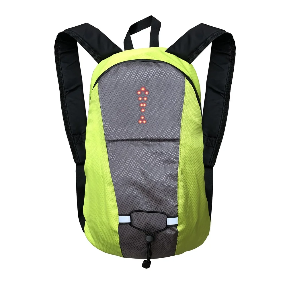 

15L LED Light Backpack with Turn Signal USB Rechargeable Bag for Safe Night Riding