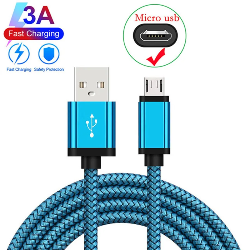 Зарядный кабель Micro USB для Huawei P Smart 2019 Y9 Y6 Y7 2018 Y5 зарядный Redmi 9AT Android шнуры Honor 9C 9A 8A 7A