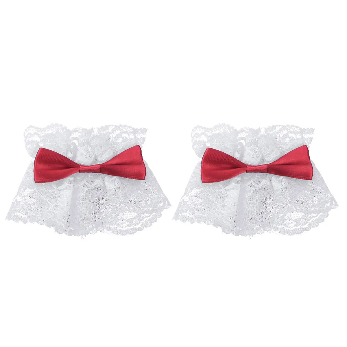 Сексуальные кружевные наручные рукава с бантиками для женщин и девушек косплей