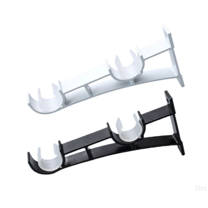 

2pcs/set Double Curtain Rod Brackets Window Hardware Holder Home Decor