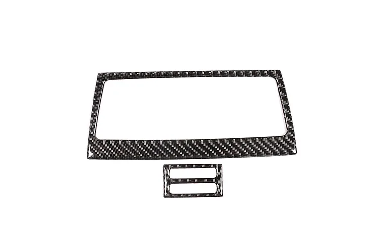 

100% Real Carbon Fiber Car Modification Rear Row Air Conditioning Vent Outlet Cover Frame Stickers For BMW X5 E70 X6 E71 08-2013
