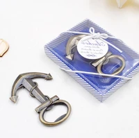 free shipping 100pcslot factory price stainless steel bronze anchor bottle opener wedding gift souvenirs wholesale