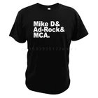 Футболка для участников группы Майк D  AD-Rock  MCA, американская модель 100%, хипстерские футболки