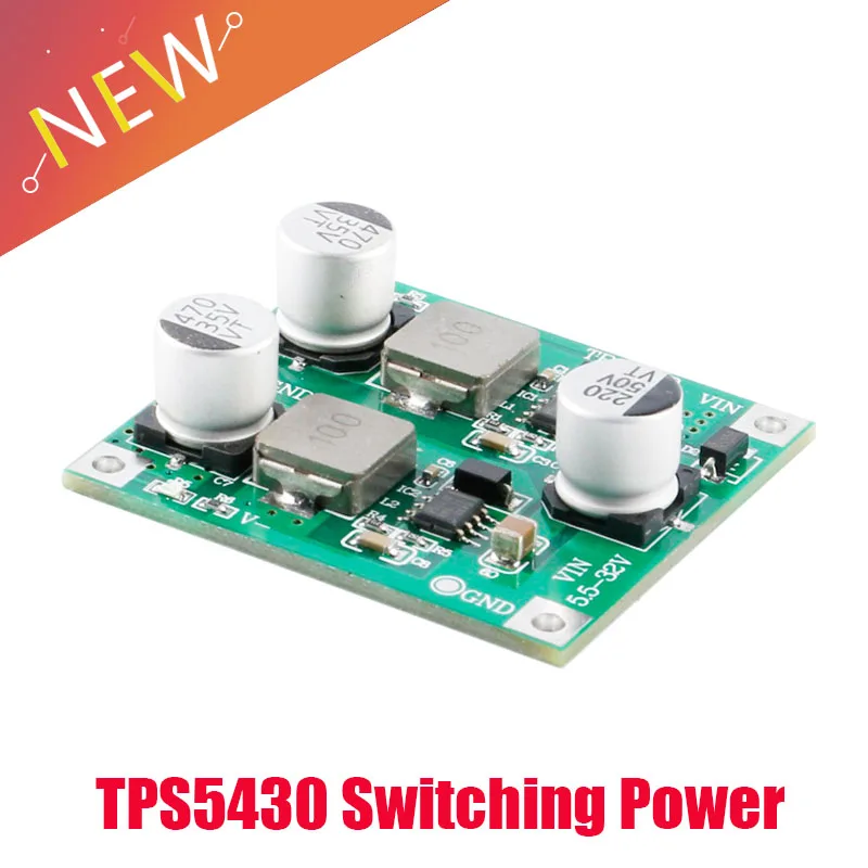 

TPS5430 Switching Power Supply Module Positive negative 5V/12V/15V Output Volt Regulator Convert