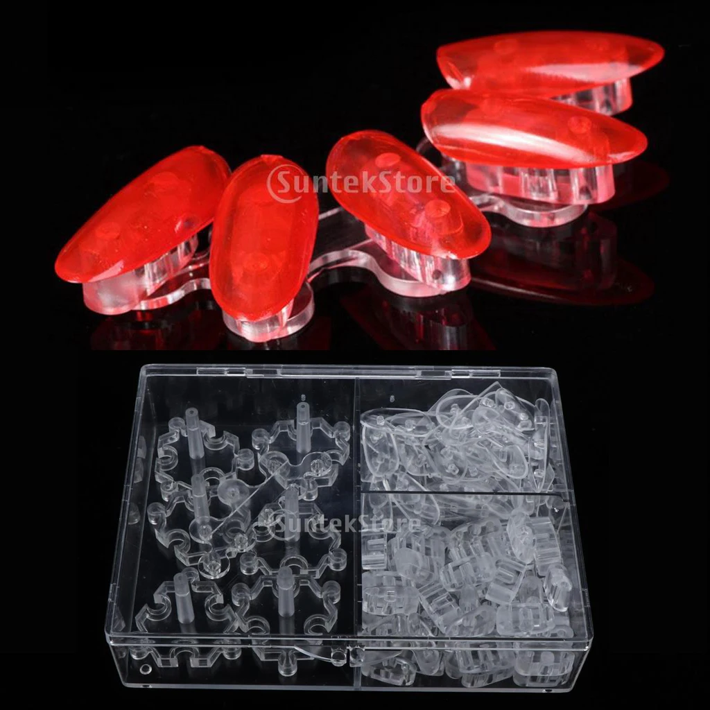 

107pcs Nail Art Tip Display Stand Removable Nail Art Training Practice Tool