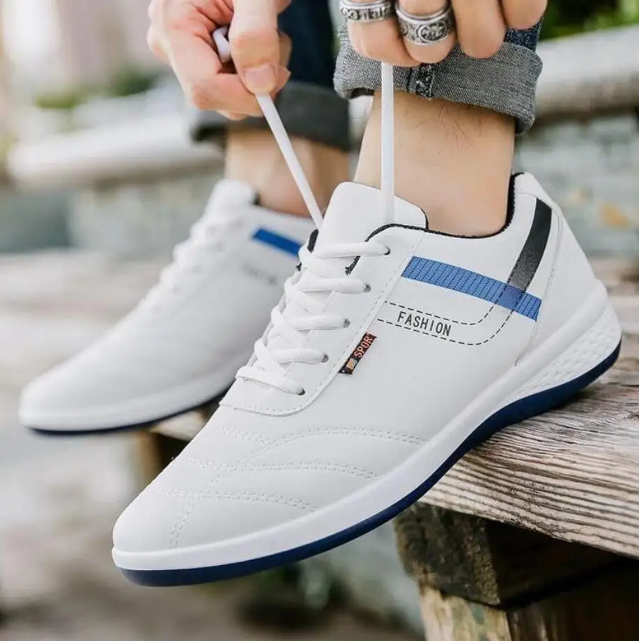 Tenis masculino Zapatillas Deportivas Hombre; сезон весна-осень; белые кроссовки; Мужская Дизайнерская обувь на толстой подошве; Повседневная обувь для молодых мужчин