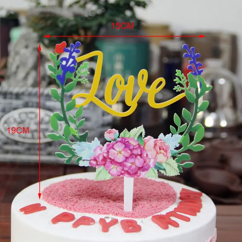 

Cake Decoration Flag Animal Giraffe Birthday Cake Decoration Acrylic Card Cartoon Safari Cake Topper Birthday Party Supplies