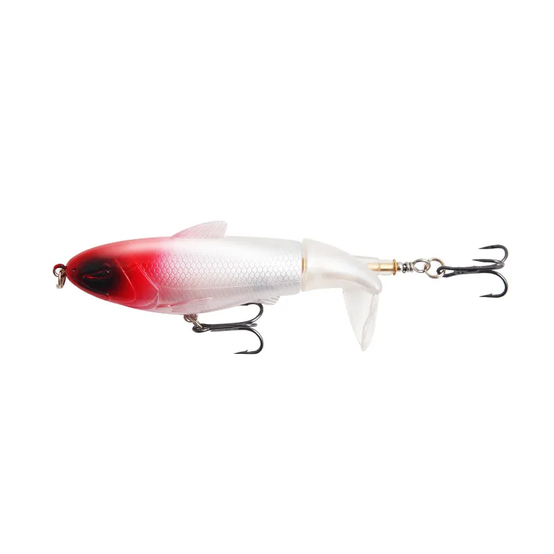 

11PCS/SET Artificial Bait Whopper Popper With Propeller Topwater Fishing Lure Hard Soft Rotating Tail Fishing Tackle Geer Pesca