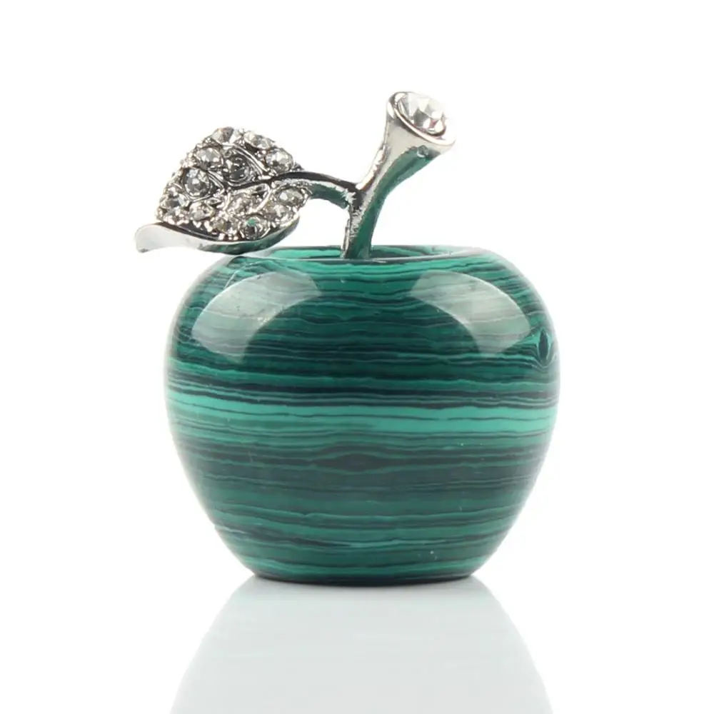 1 шт. натуральный камень резной кристалл яблока розовые кварцевые бусины